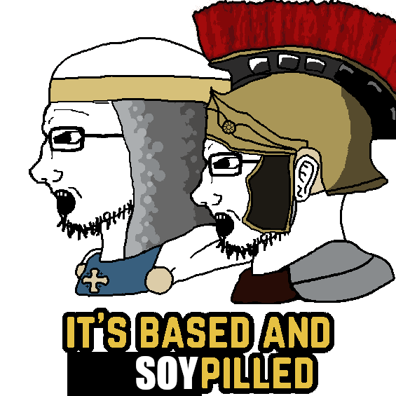 File:SoyBooru.com - 148147 - 2soyjaks based based and christpilled christianity cross crusader ear forehead lines glasses its based and christpilled nose open mouth roman roman empire roman legionary roman legionary hel.png