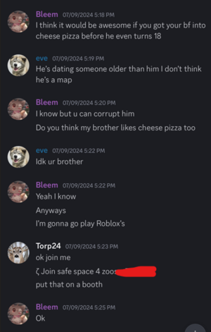 Bleem talks about grooming evee bf.png