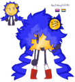 This was his self-insert back on the Shartys /qa/, he no longer uses it.
