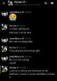 Alleged screenshot of Hunter asking Junibooru to cut herself