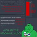 An image created by Soyteens accusing 0channers of being pedophiles.
