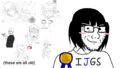 Drawings of namefags xhe made of Entiral Slvt4BIBISI and Iberius